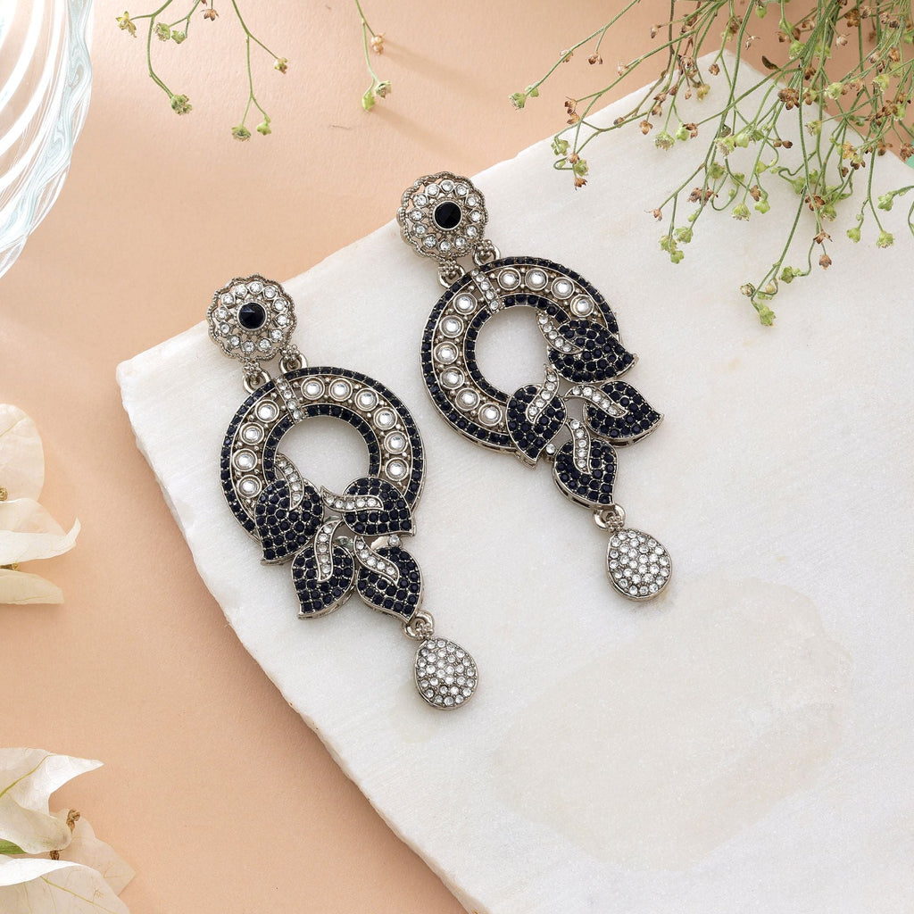 Pink Color Turkish Kundan Traditional Earrings For Women