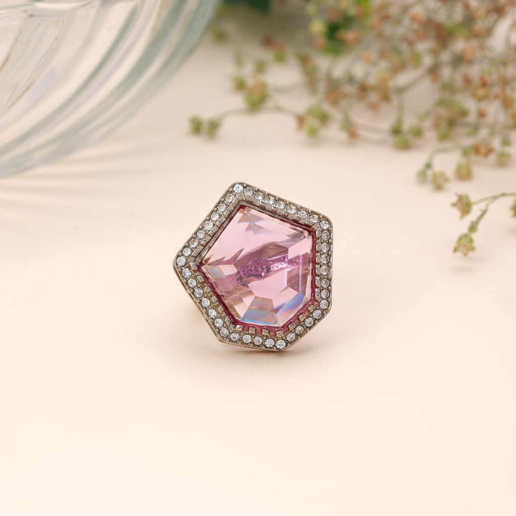 Purple Color Sparkling Stone Women's Ring