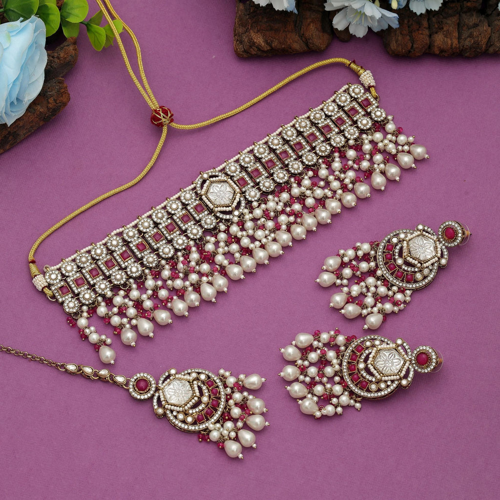 Royal Rani Choker Kundan Necklace Set