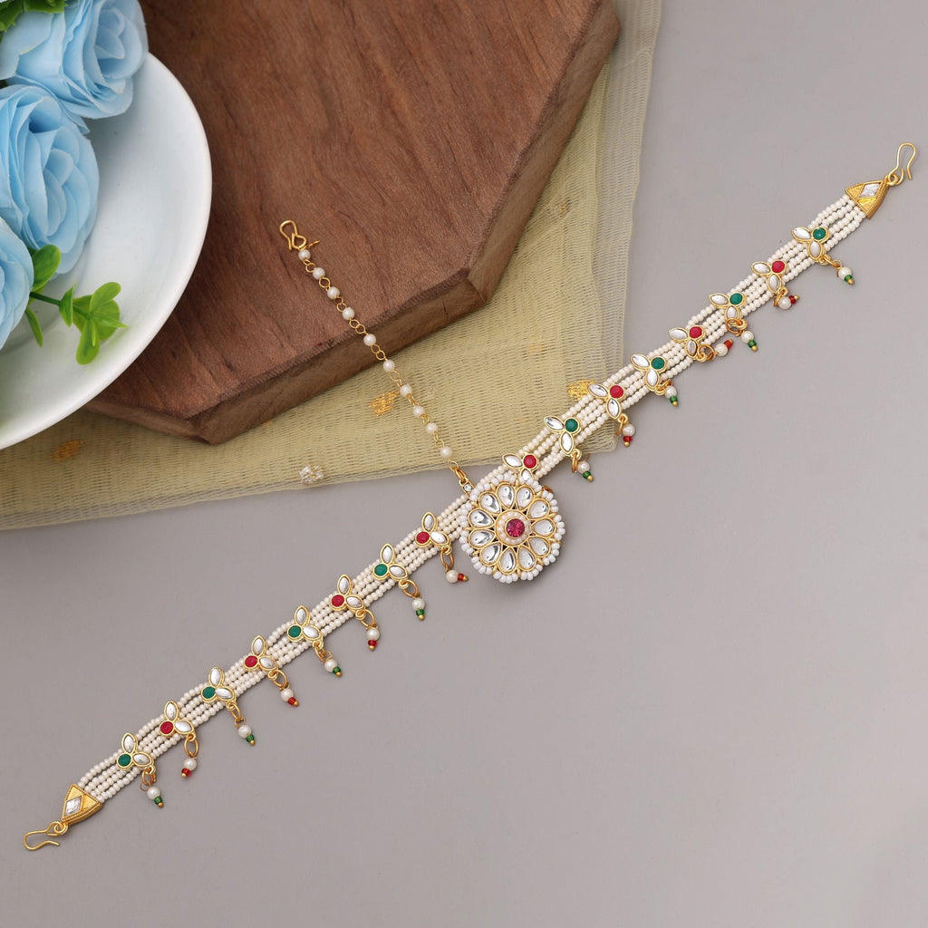 Multi Color Kundan Matha Patti