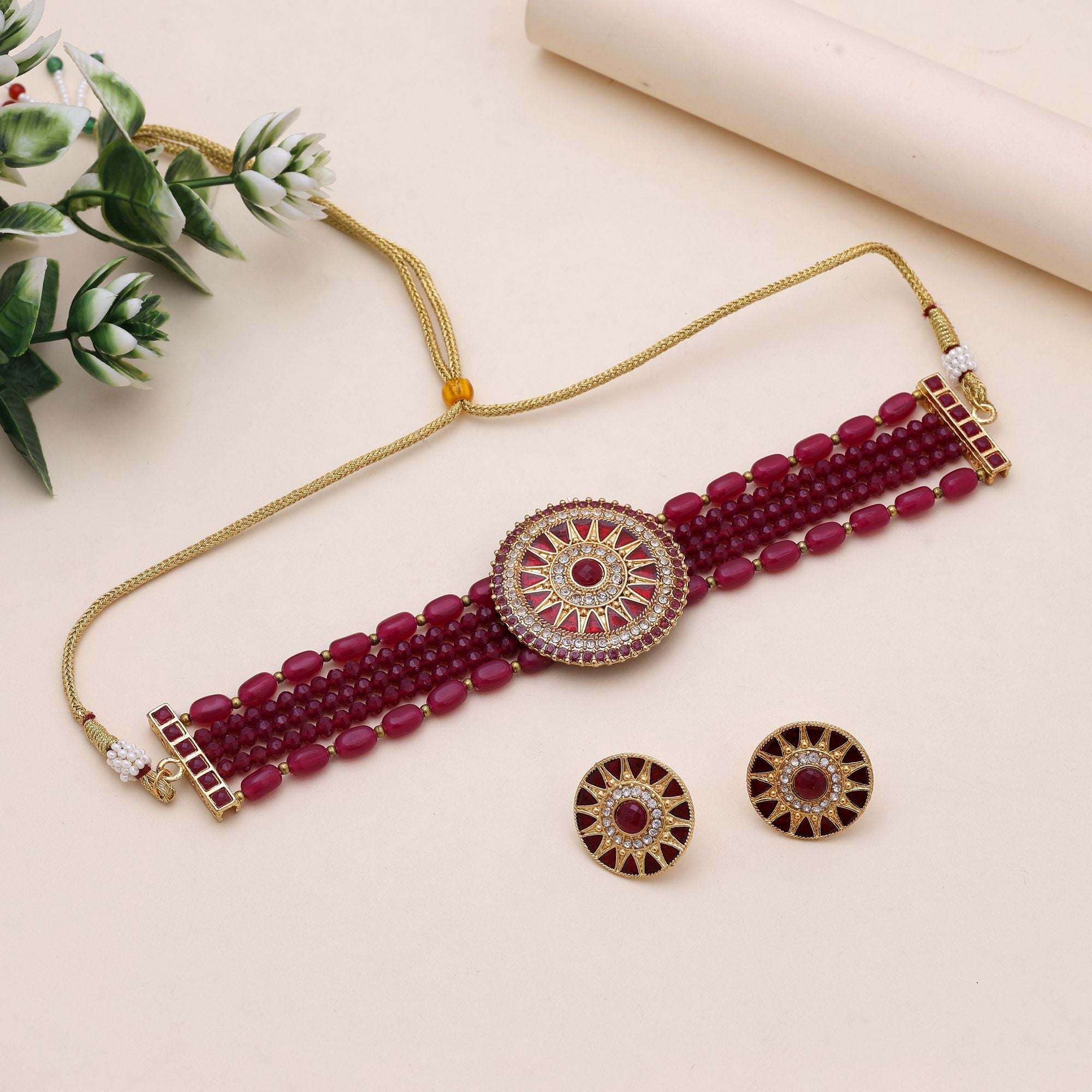 Rani & Red Rajputi Rani Haar