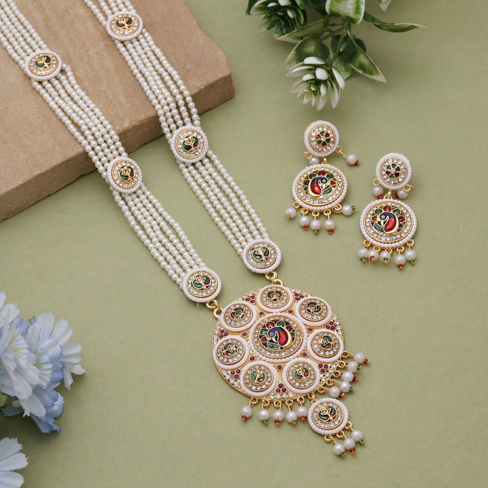 Multicolor Wedding Rajputi Rani Haar