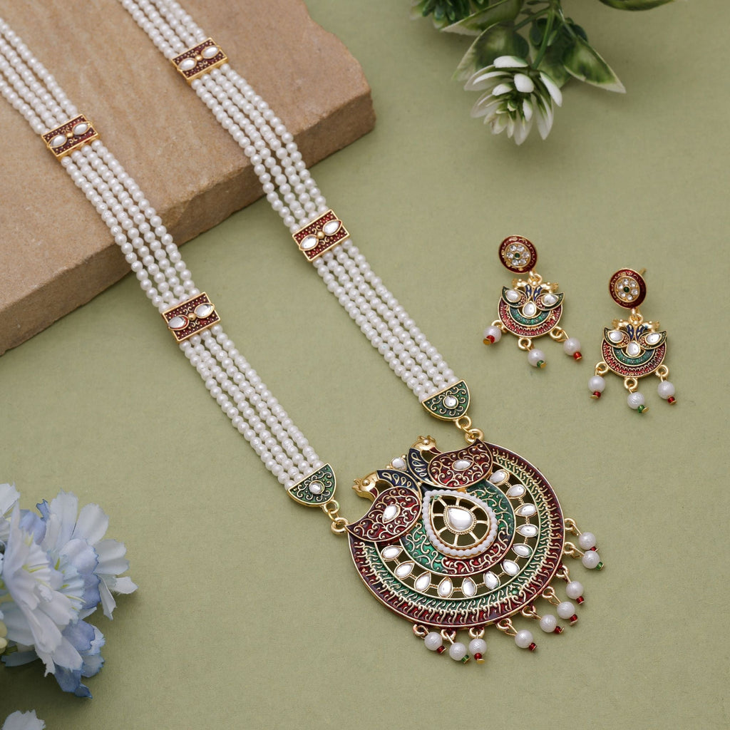Multicolor Meena Work Rajputi Rani Haar