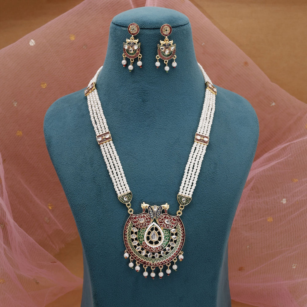 Multicolor Meena Work Rajputi Rani Haar