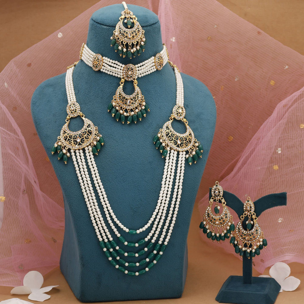 Green Royal Rajputi Rani Haar
