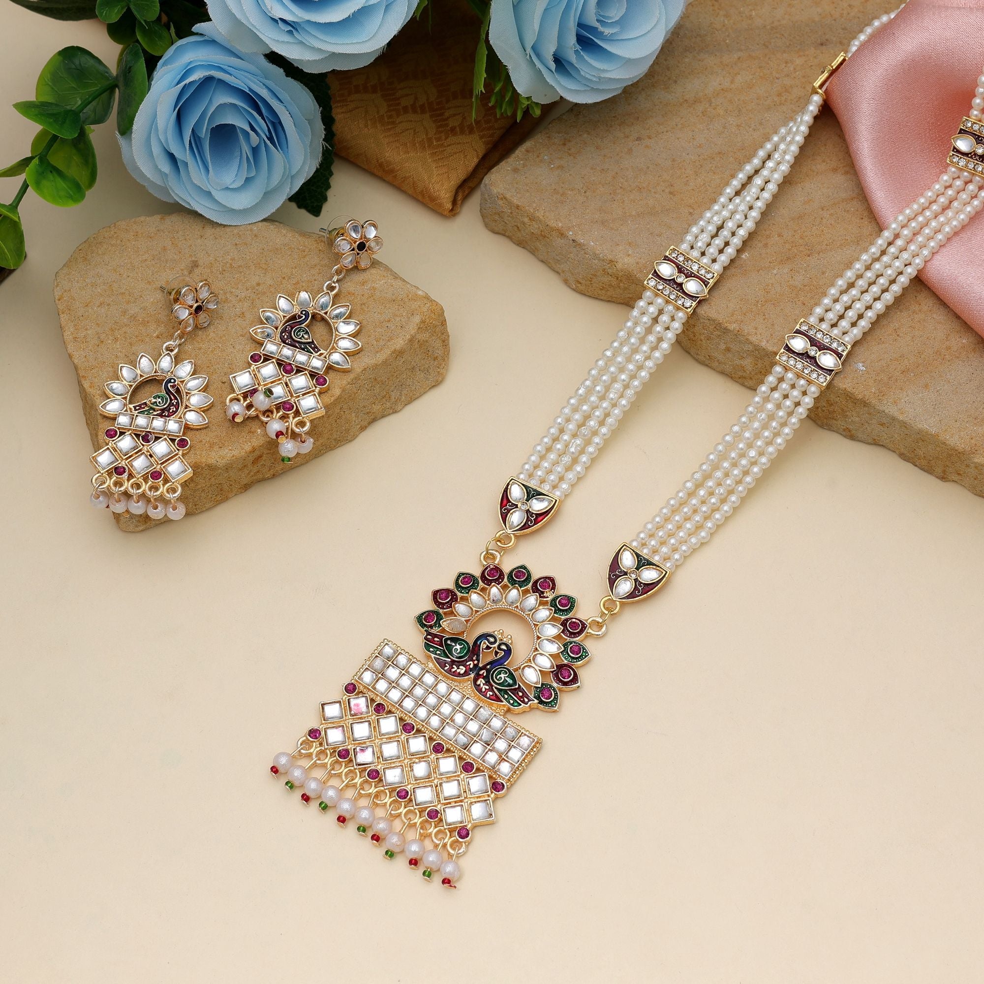 Vibrant Multi Color Rajputi Rani Haar