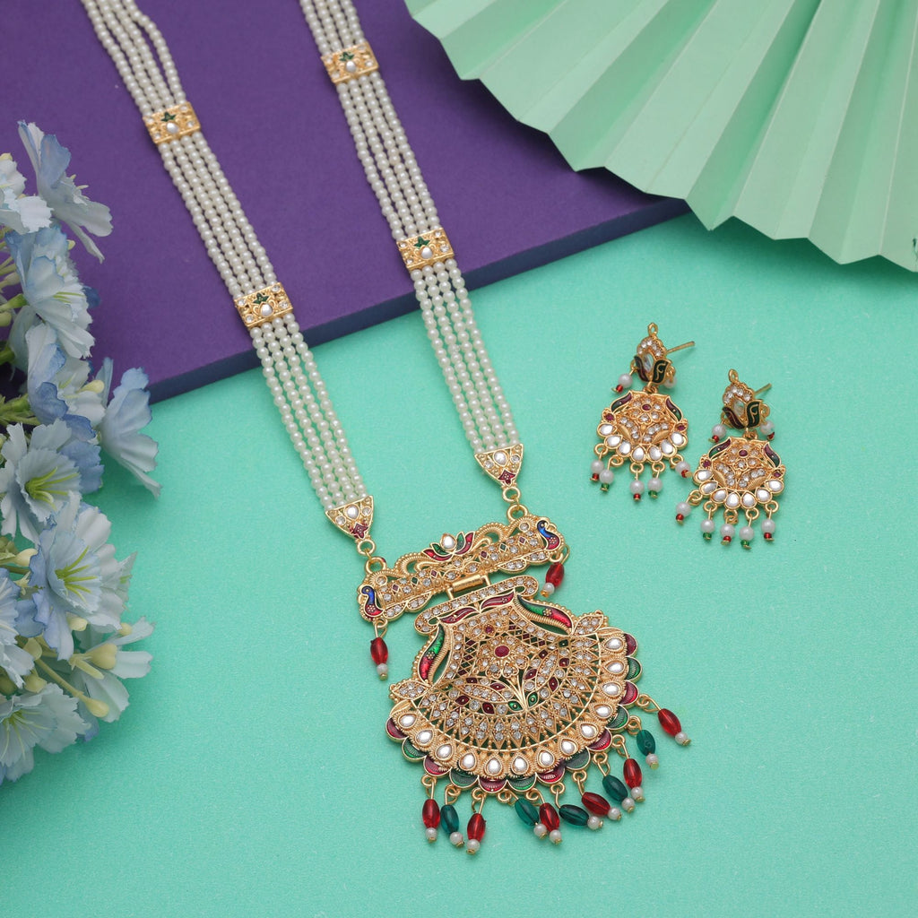 Vibrant Multi Color Rani Haar