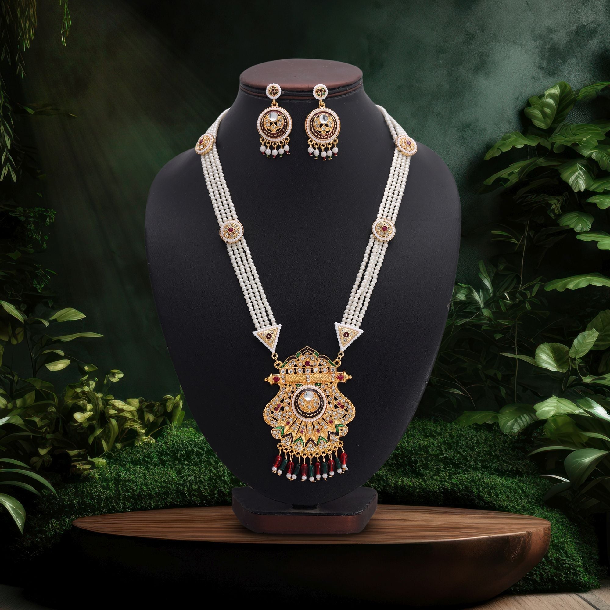 Traditional Multi Color Rani Haar
