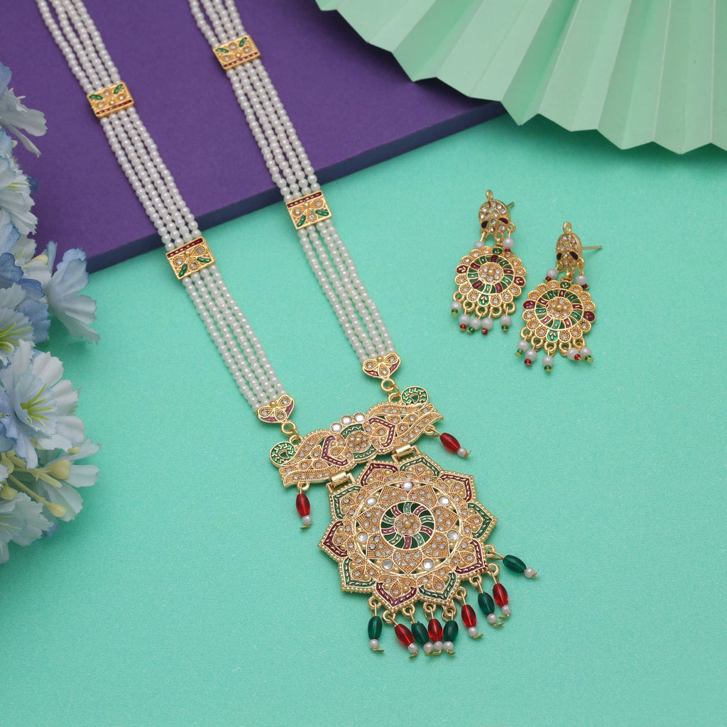 Designer Multi Color Rani Haar