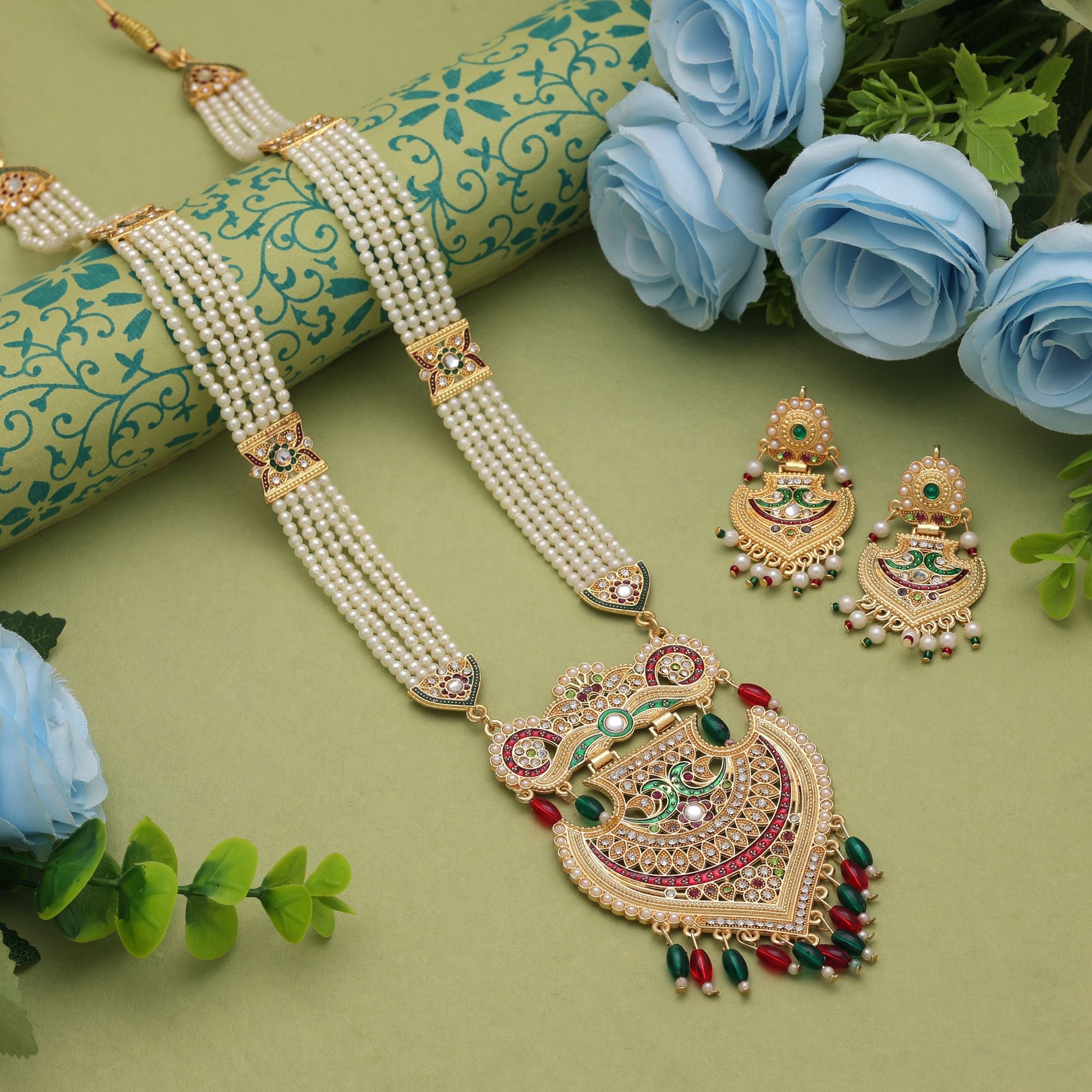 Elegant Multi Color Rani Haar