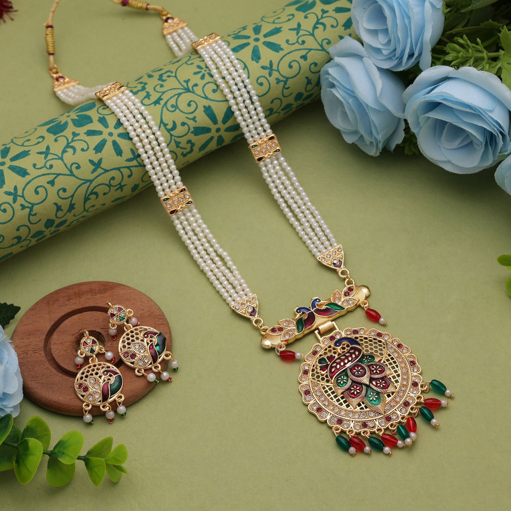 Graceful Multi Color Rani Haar