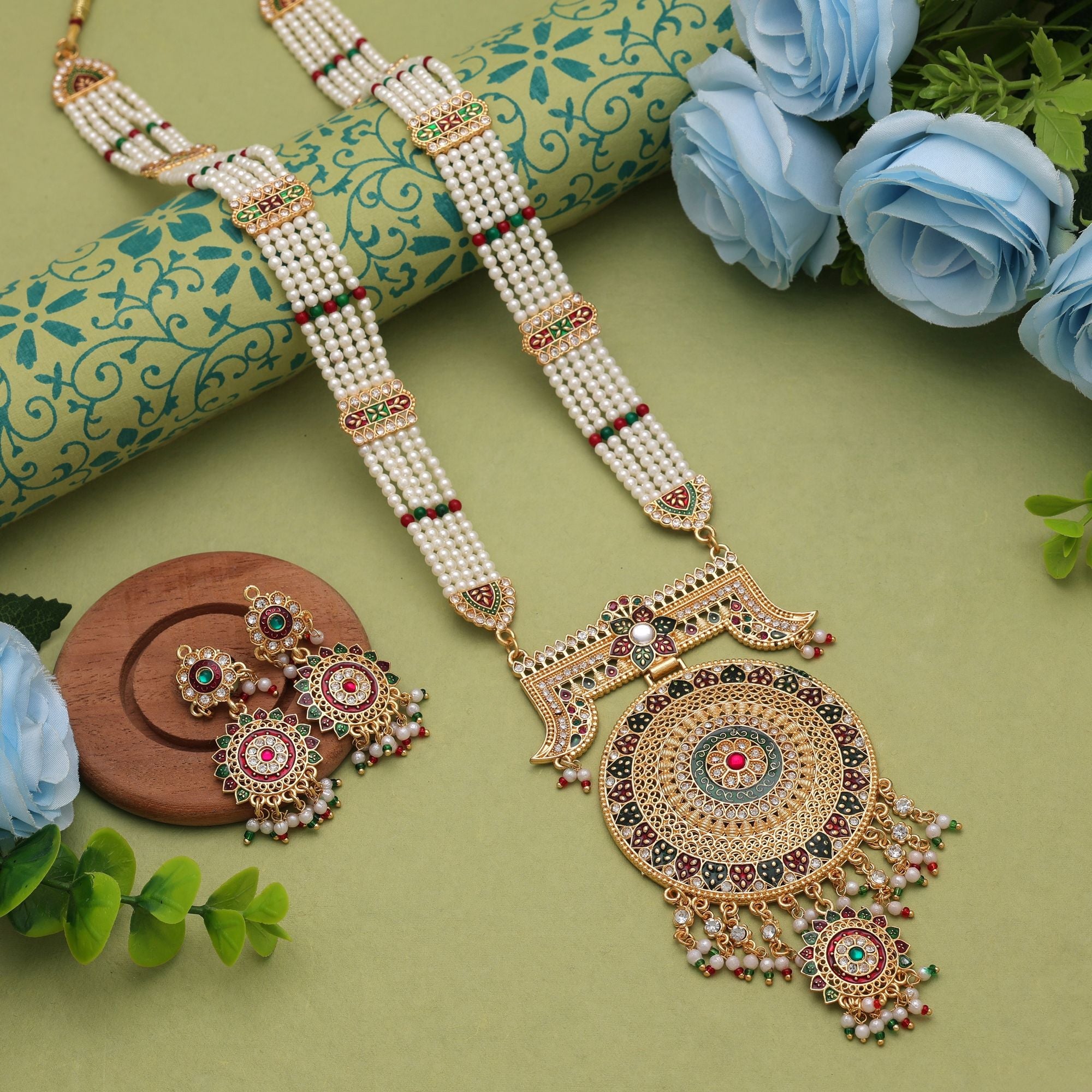 Royal Multi Color Rani Haar
