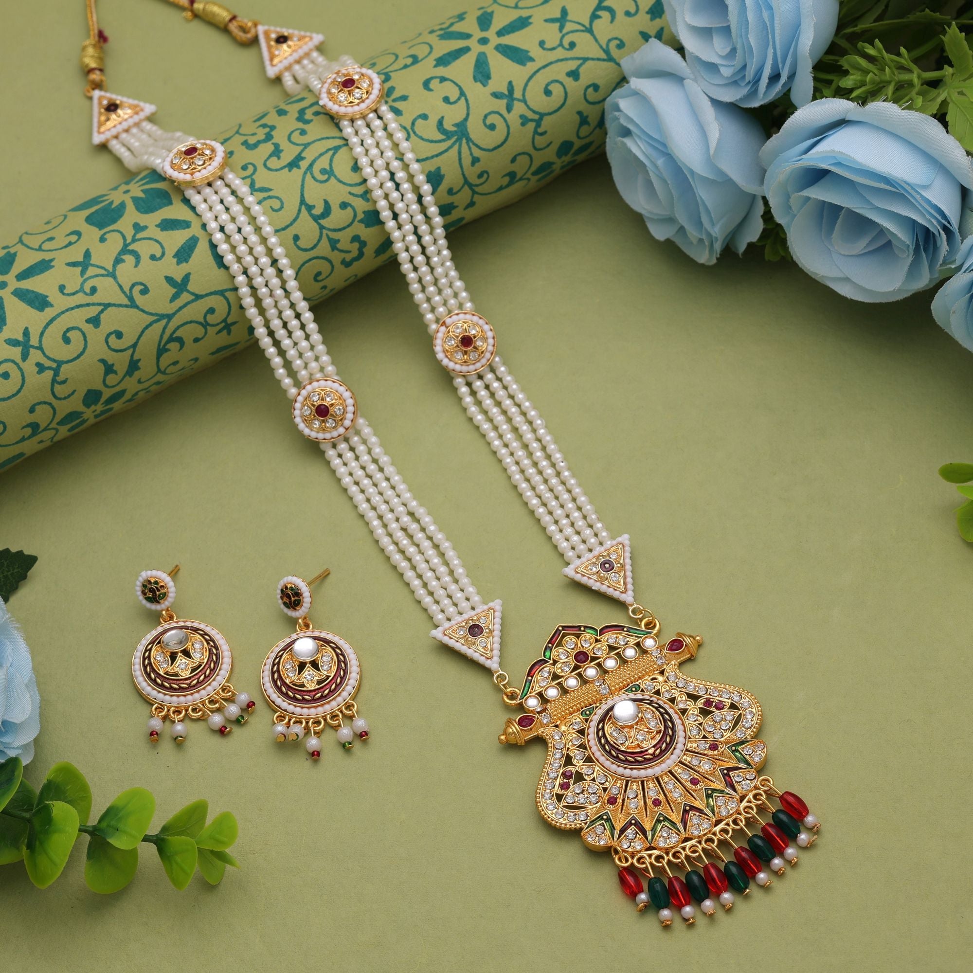 Exclusive Multi Color Rani Haar