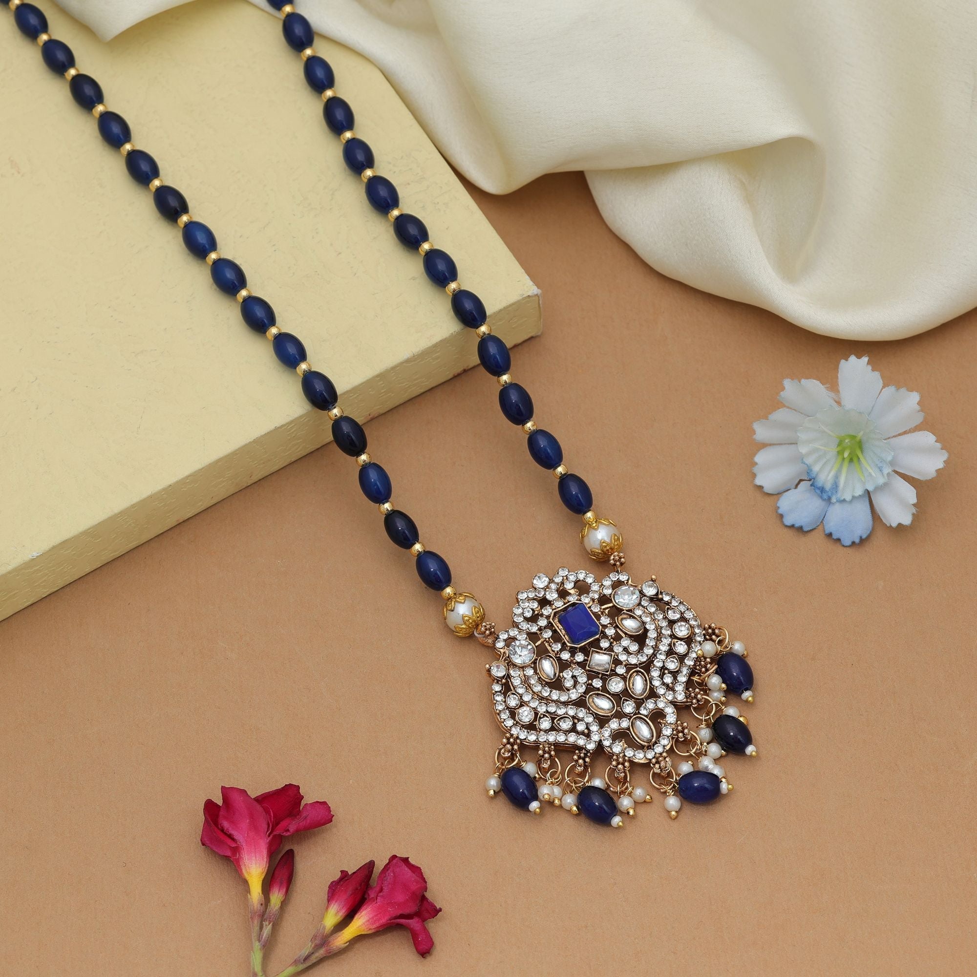 Blue Color Stone Necklace