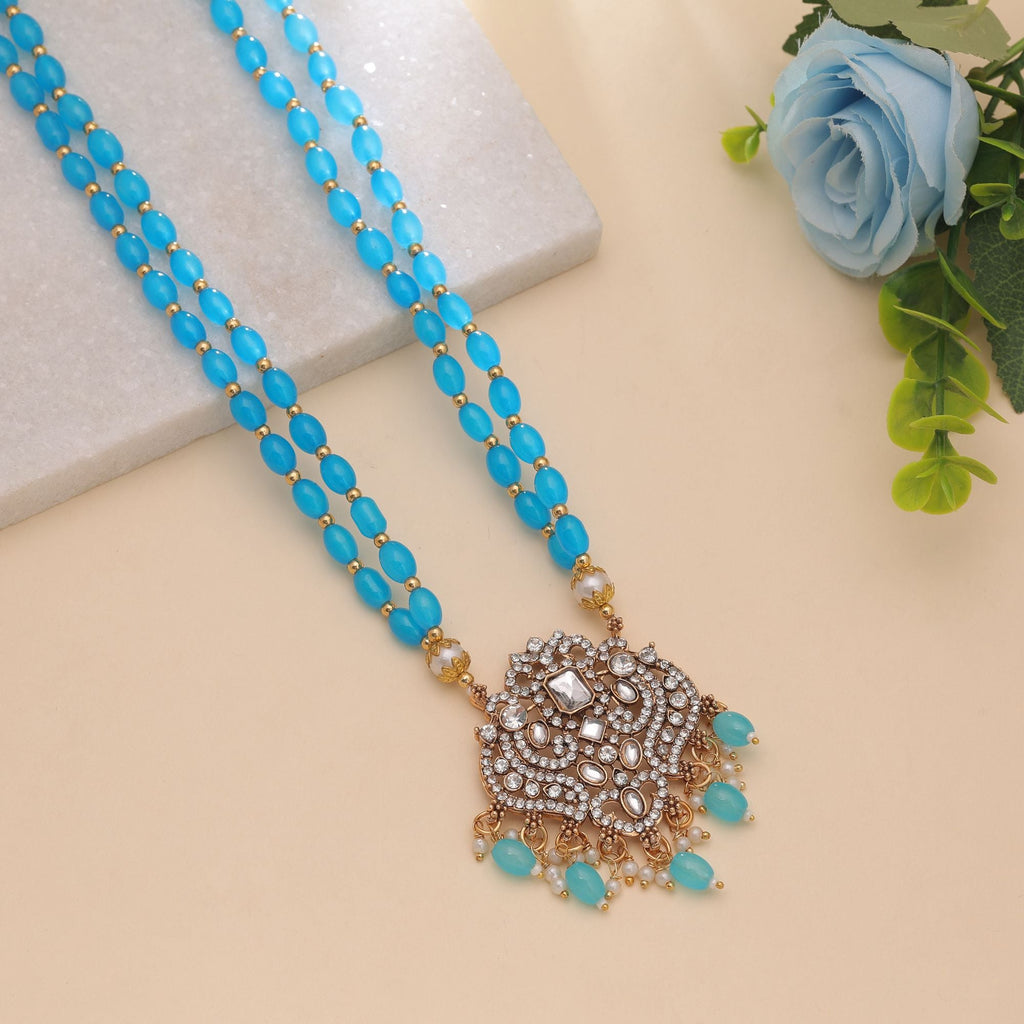 Firozi Color Stone Necklace