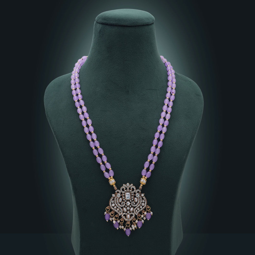 Light Purple Color Stone Necklace