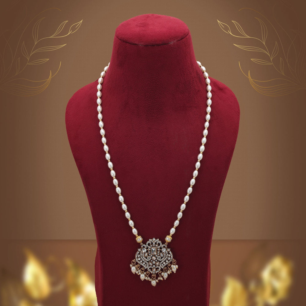White Color Stone Necklace