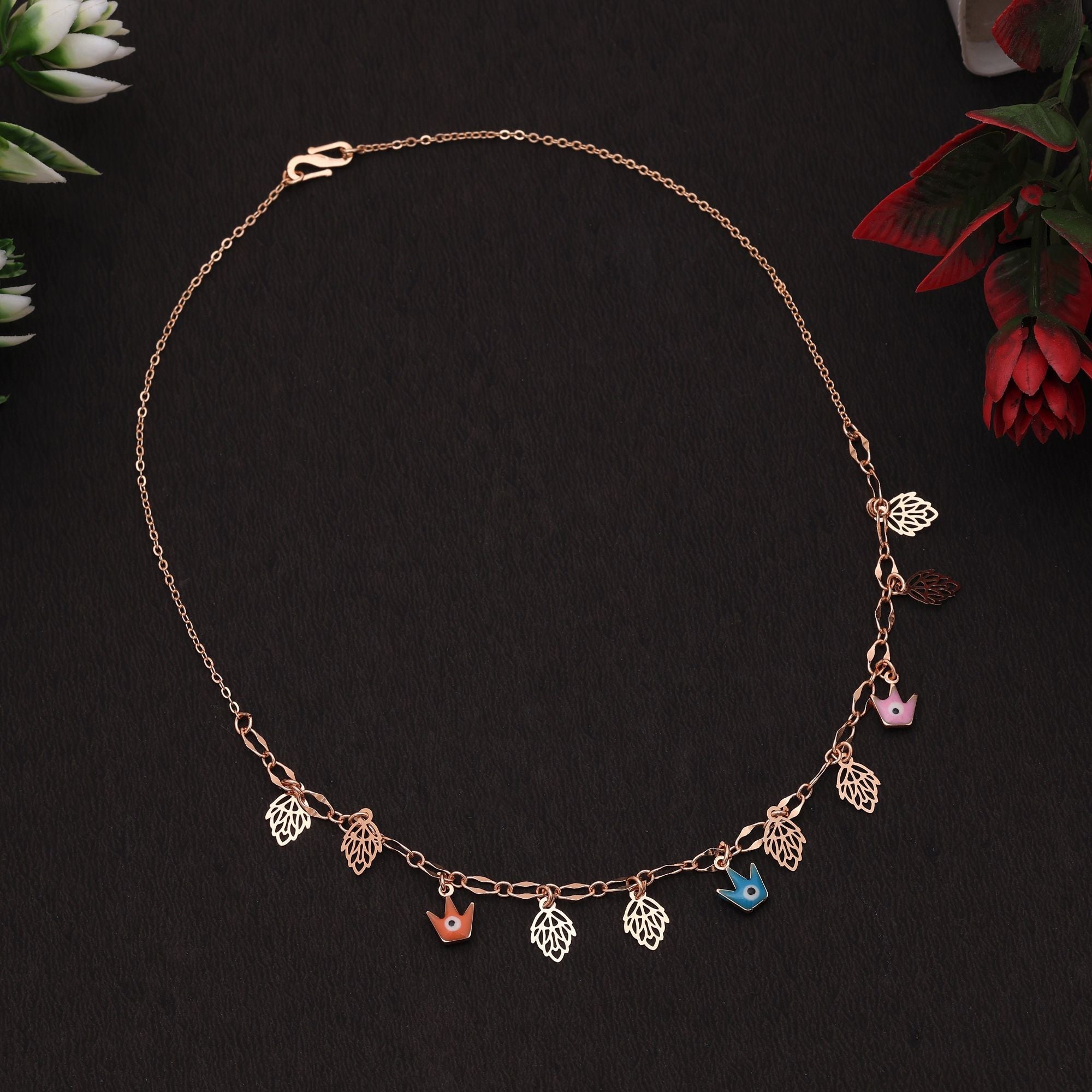 Multi Color Mala Chain Necklace