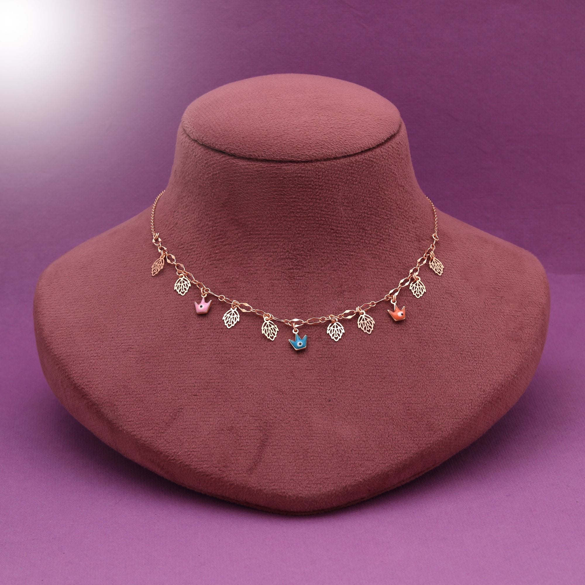 Multi Color Mala Chain Necklace