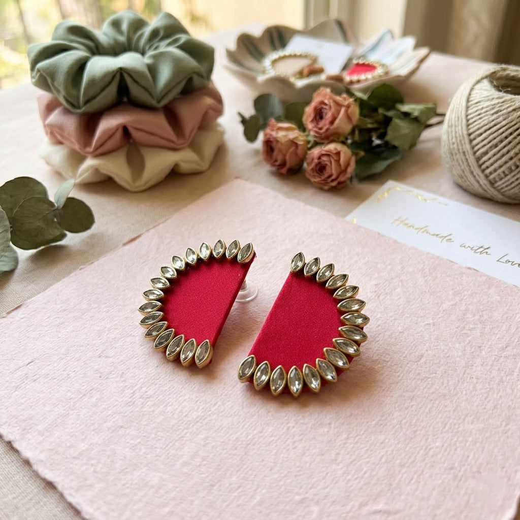 Rani Color Handcraft Earrings Bridal Style
