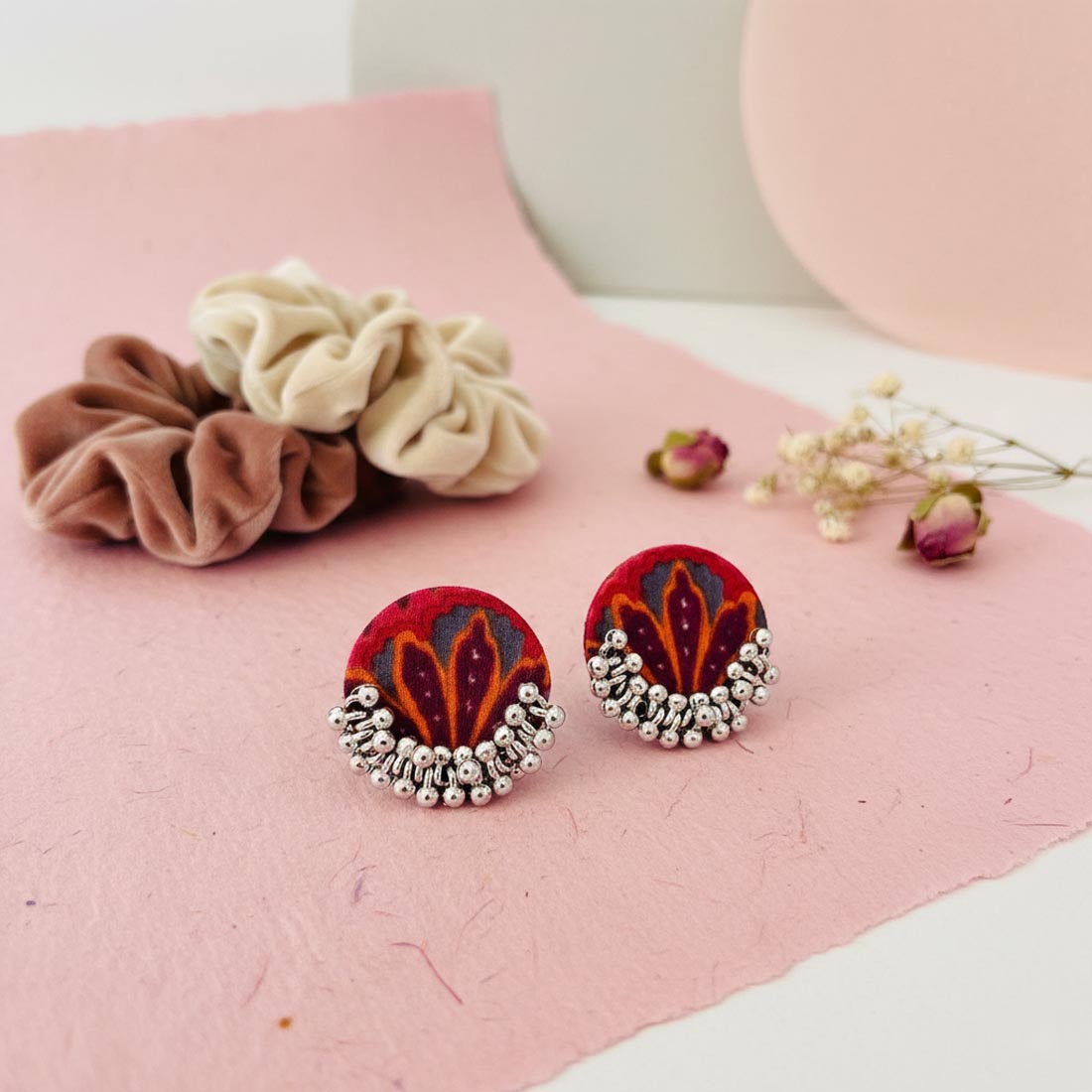 Multi Color Wooden Handcraft Earrings – Festival Style