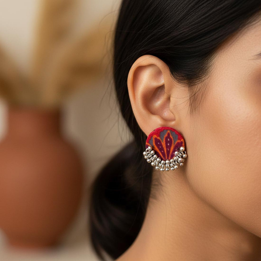 Multi Color Wooden Handcraft Earrings – Festival Style