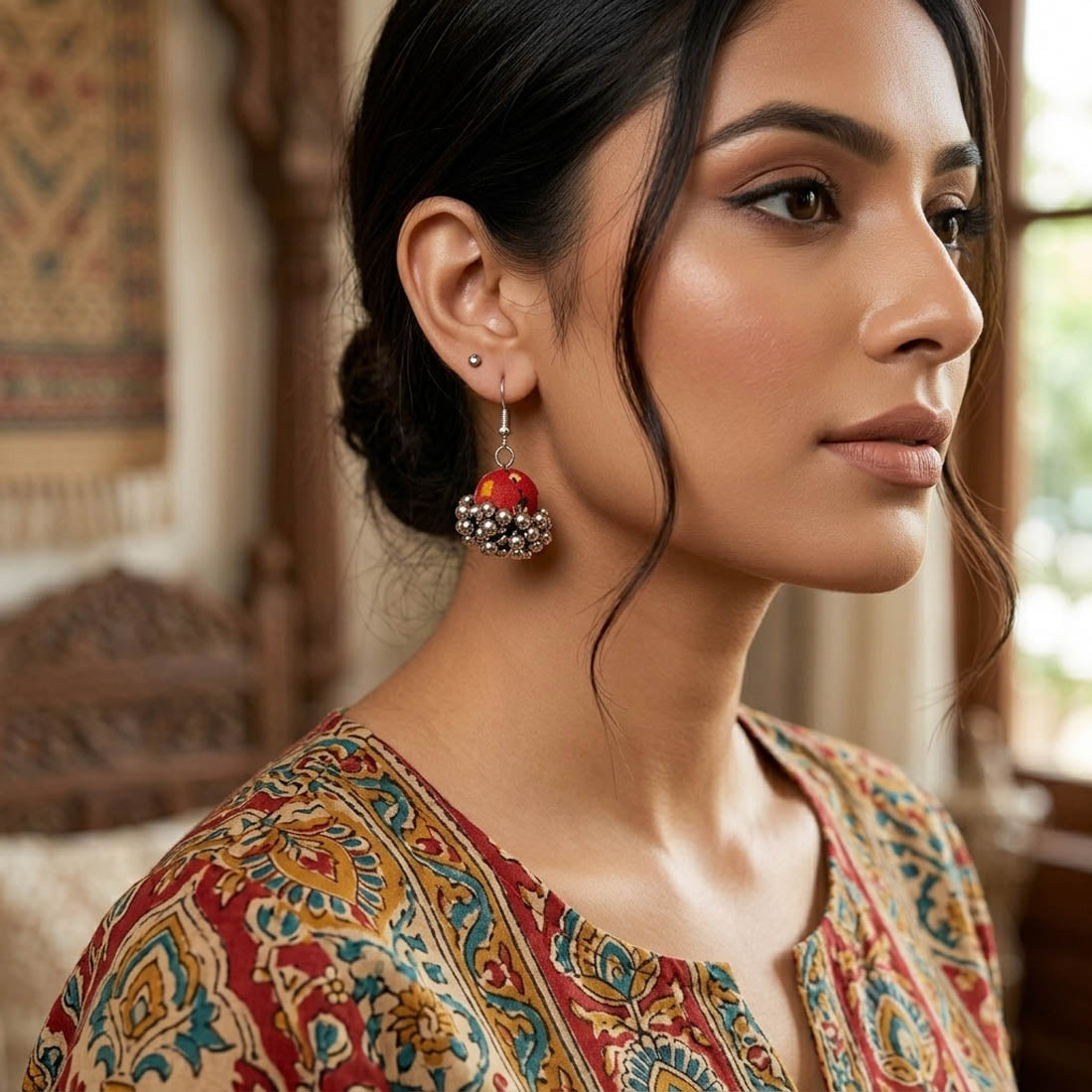 Multi Color Handcraft Earrings Designer Festive Traditional Statement Jewelry Collection Design