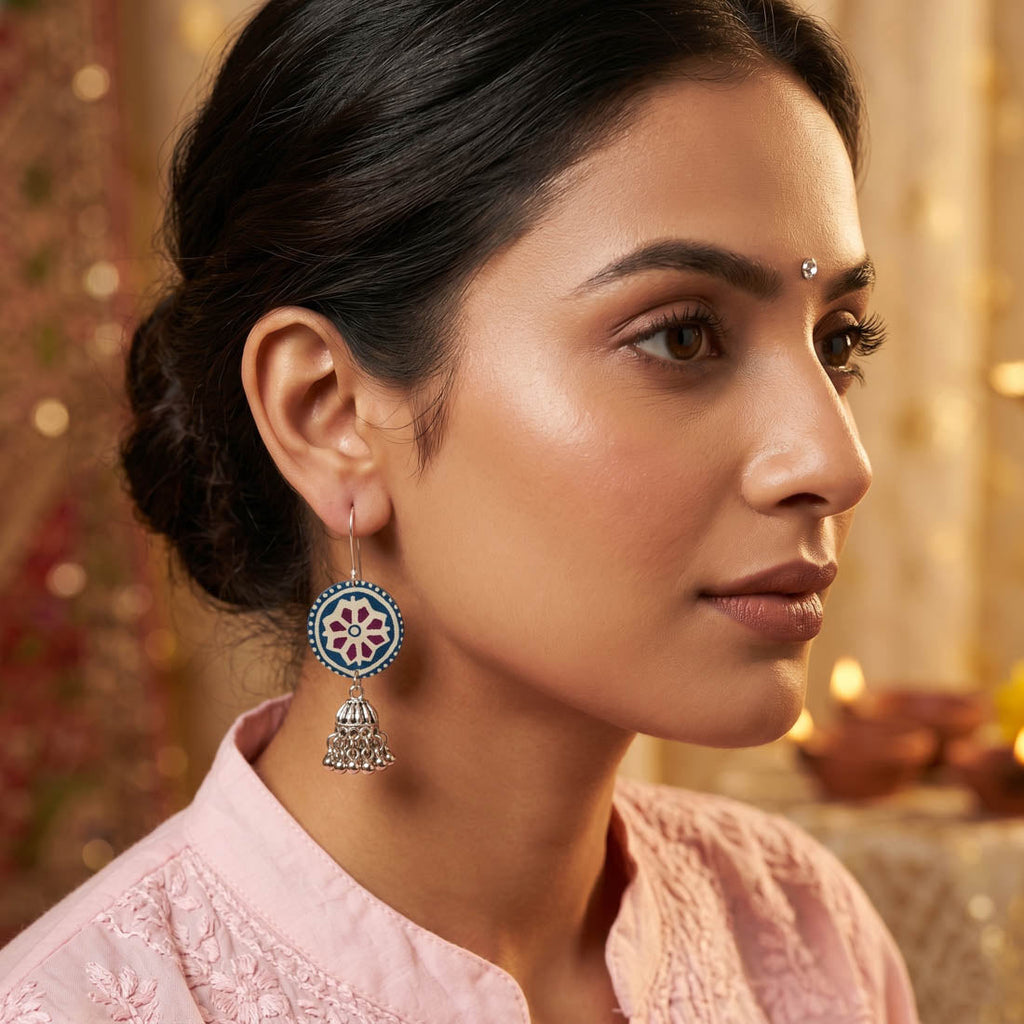 Multi Color Handcraft Earrings Ethnic Look