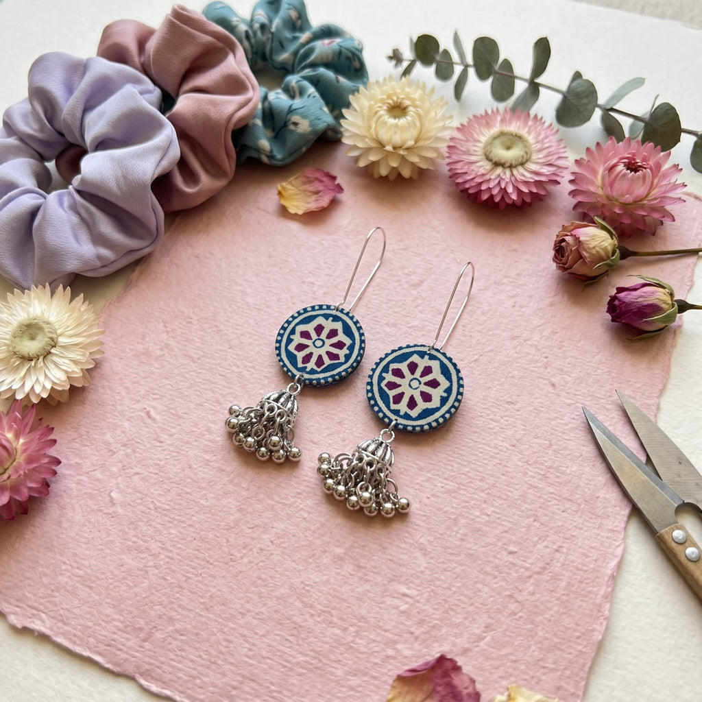 Multi Color Handcraft Earrings Ethnic Look