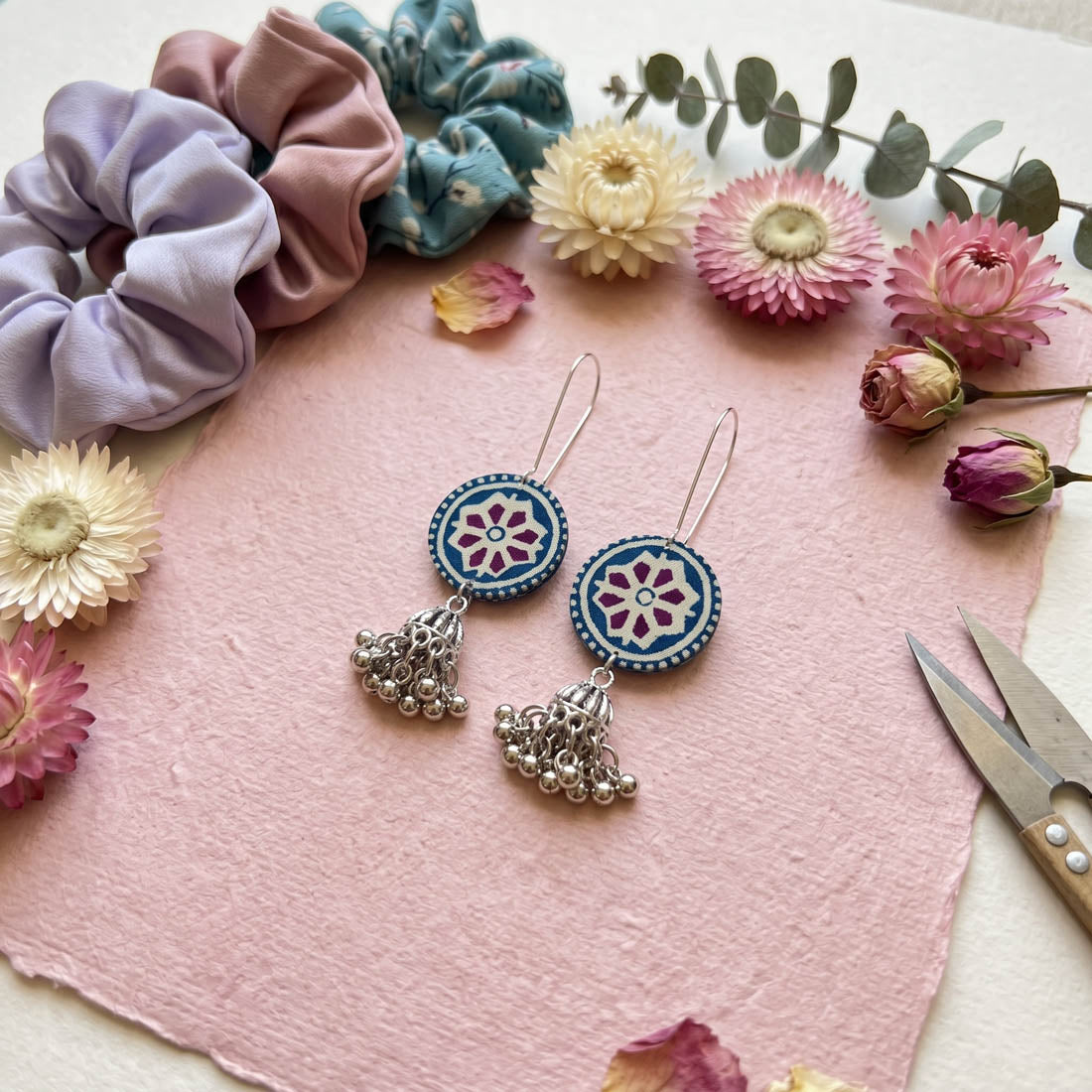 Multi Color Handcraft Earrings Ethnic Look