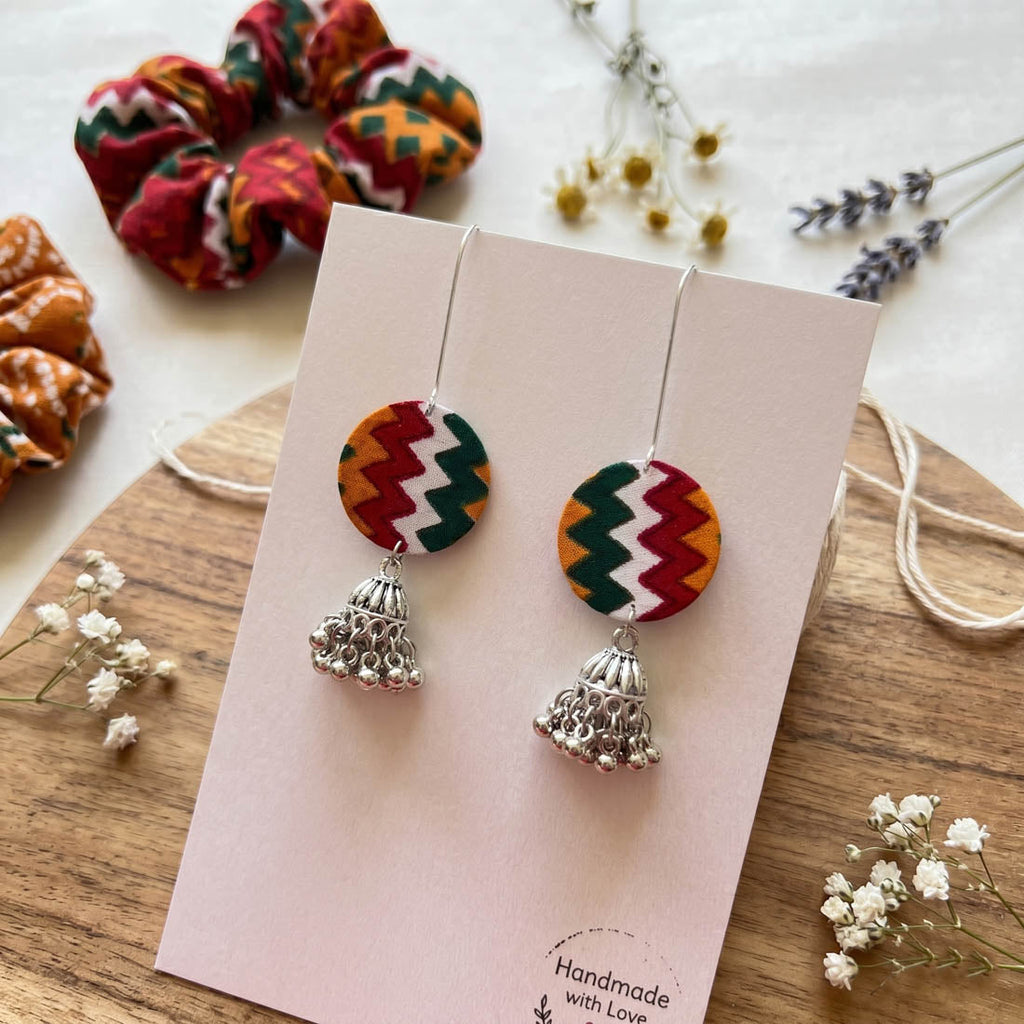 Multi Color Handcraft Earrings Festive Design