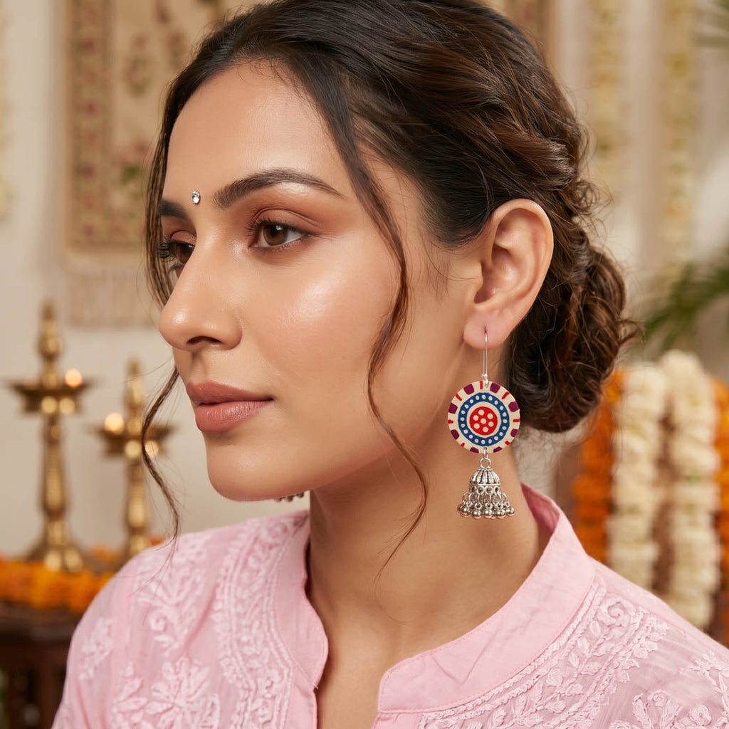 Multi Color Handcraft Earrings Statement Style