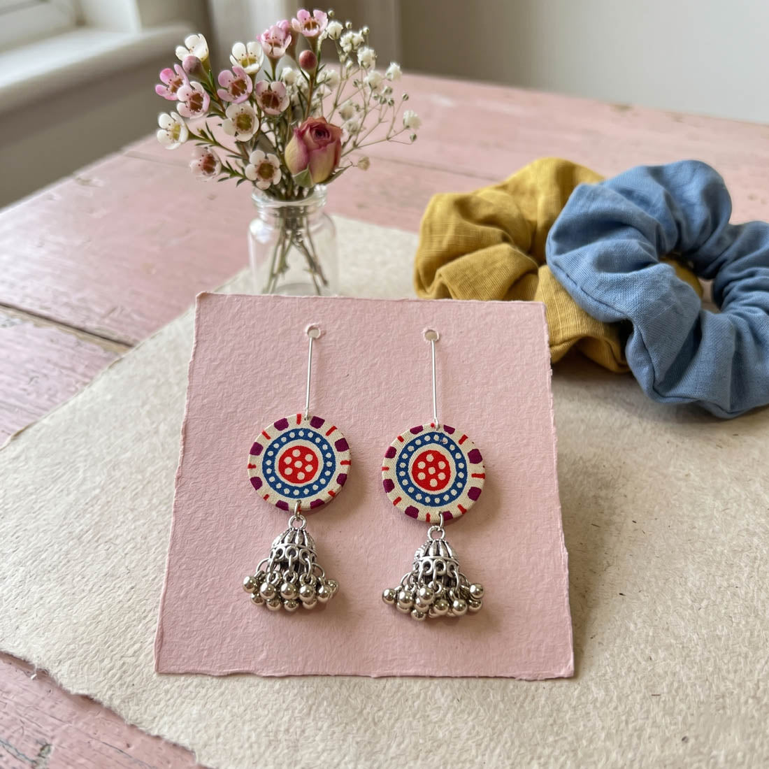 Multi Color Handcraft Earrings Statement Style