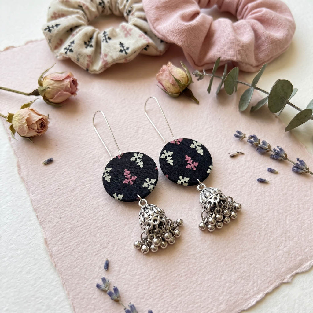 Black Color Handcraft Earrings Daily Wear