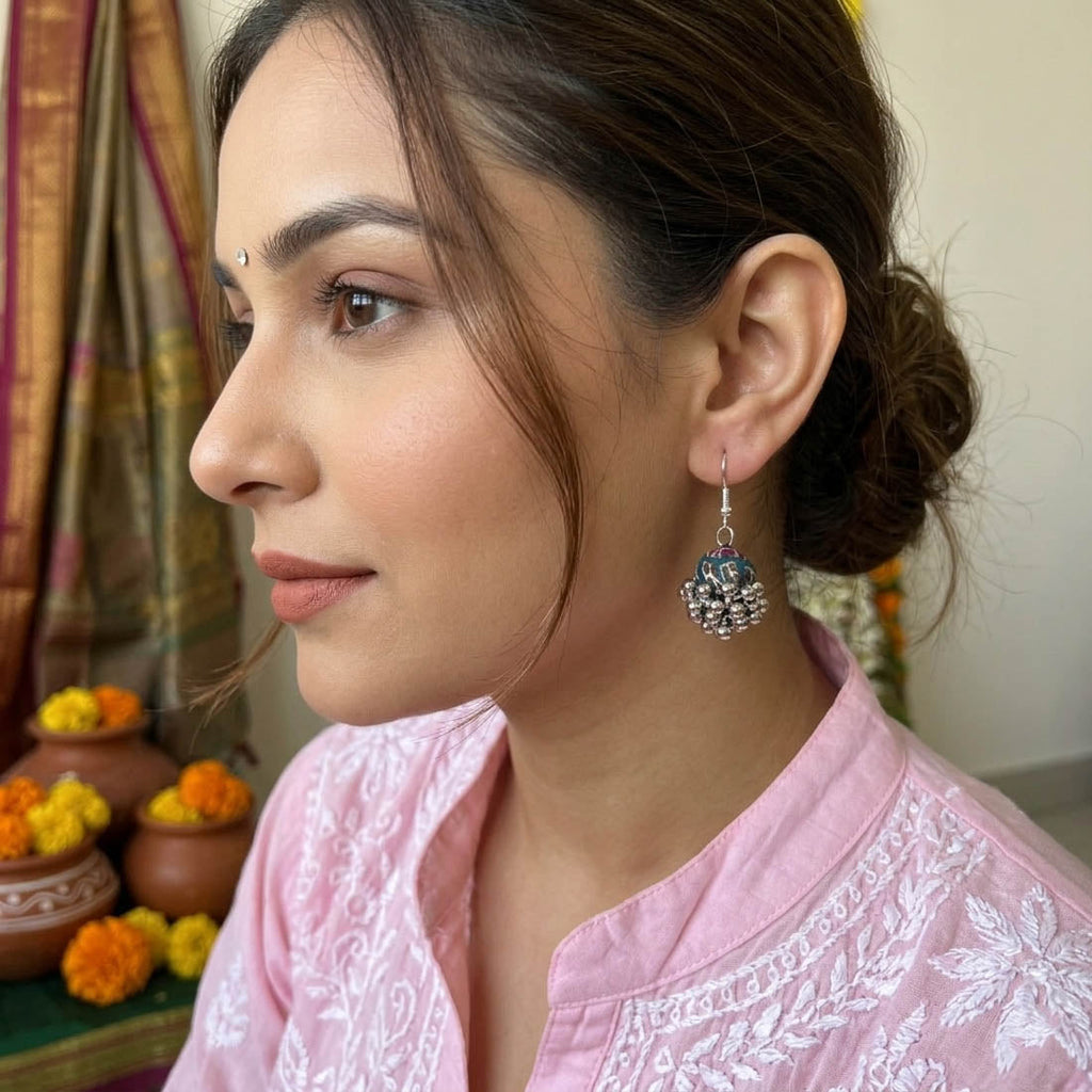 Multi Color Handcraft Earrings Ethnic Fashion