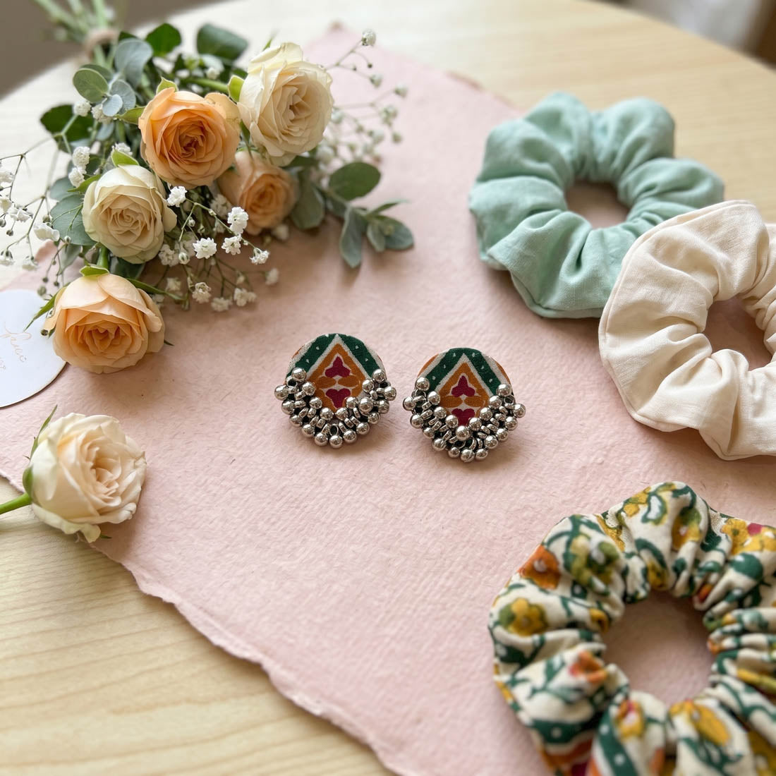 Multi Color Handcraft Earrings Bold Design