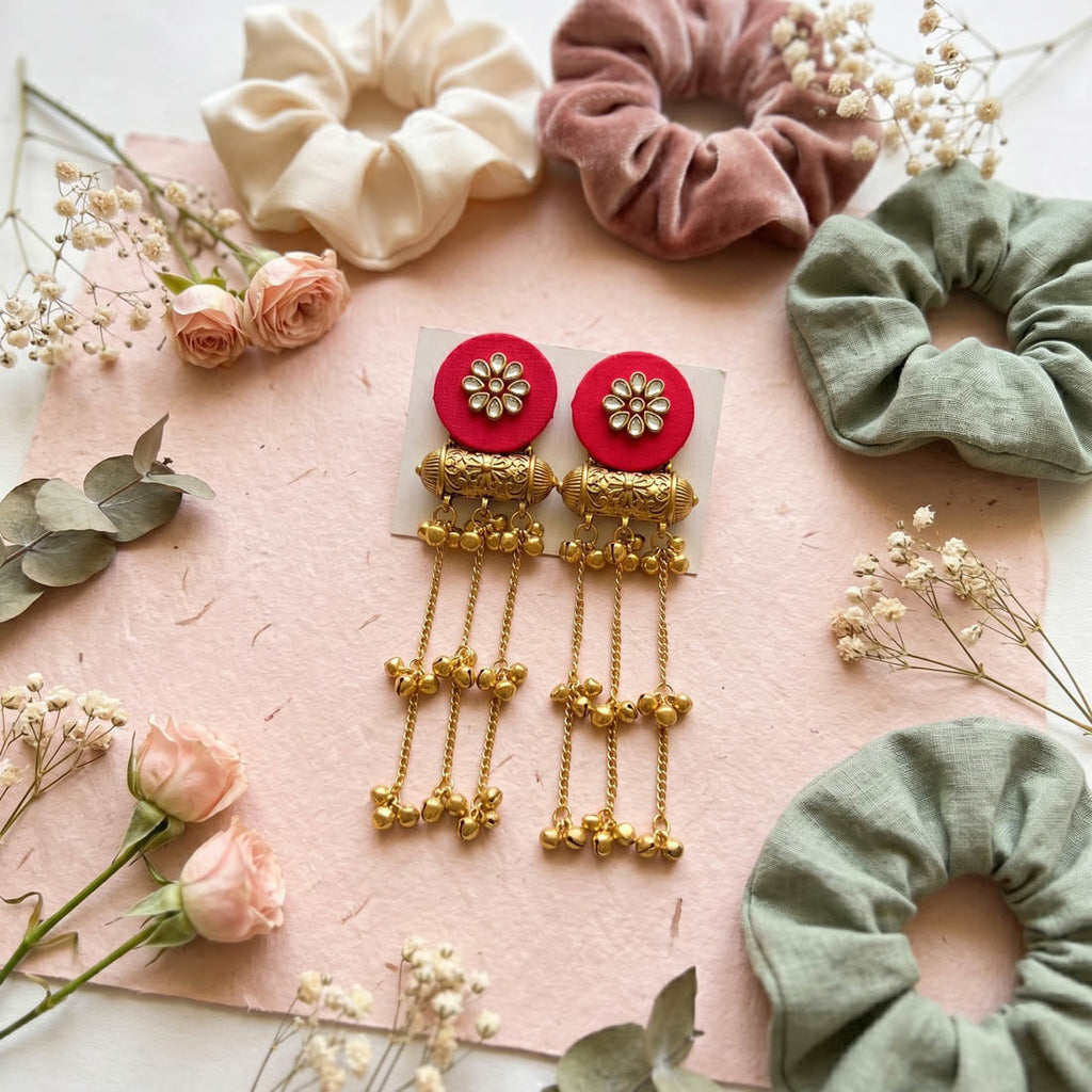 Rani Color Handcraft Earrings Festive Style