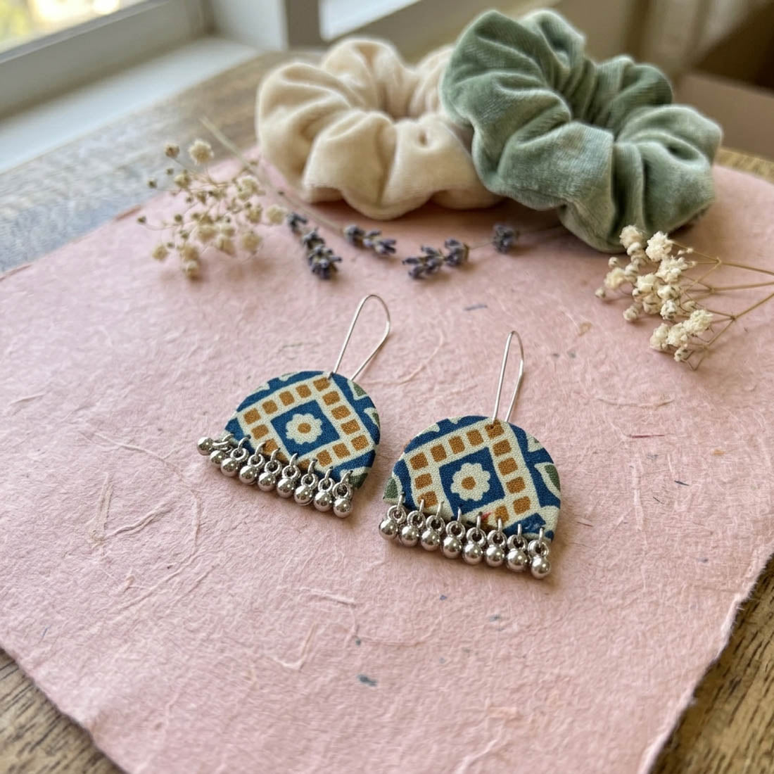 Multi Color Handcraft Earrings Artistic Style