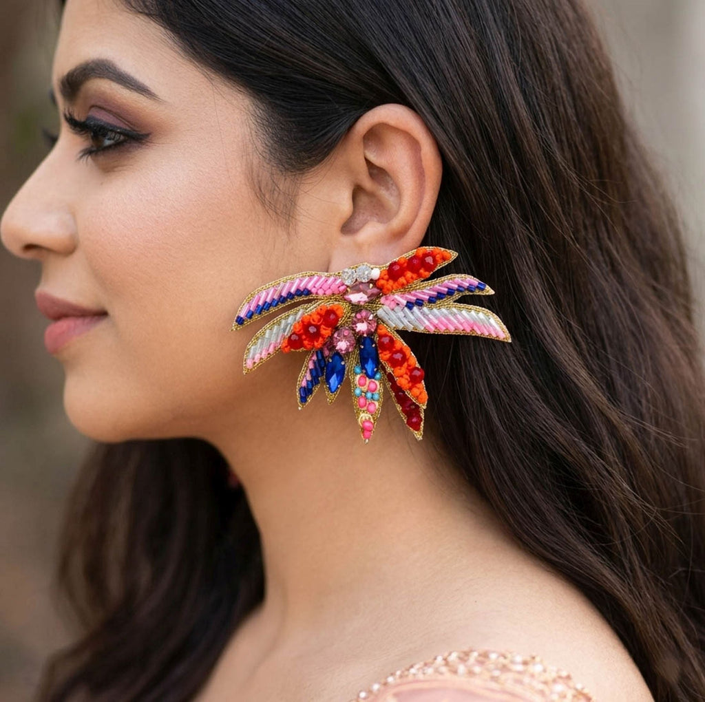 Multi Color Traditional Handcraft Earrings