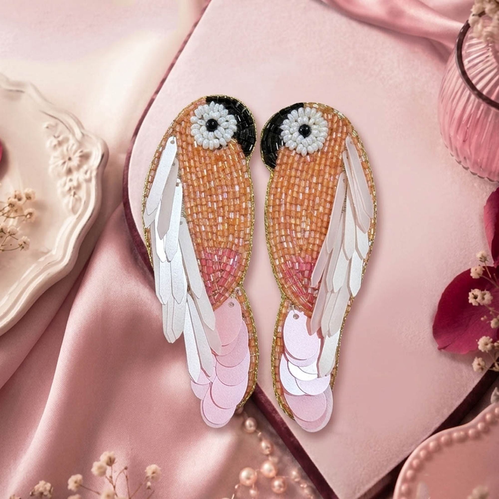 Light Pink Designer Handcraft Earrings