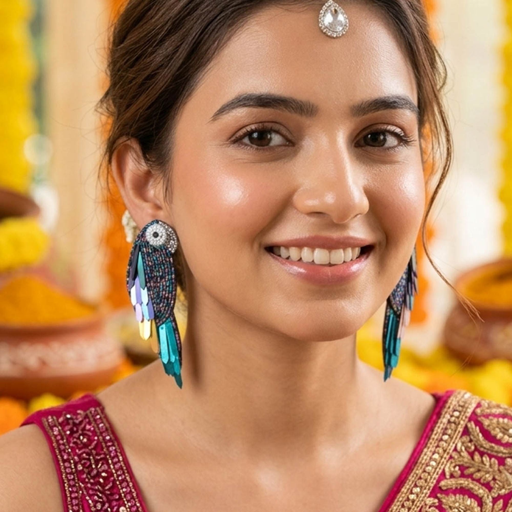 Multi Color Fashion Handcraft Earrings