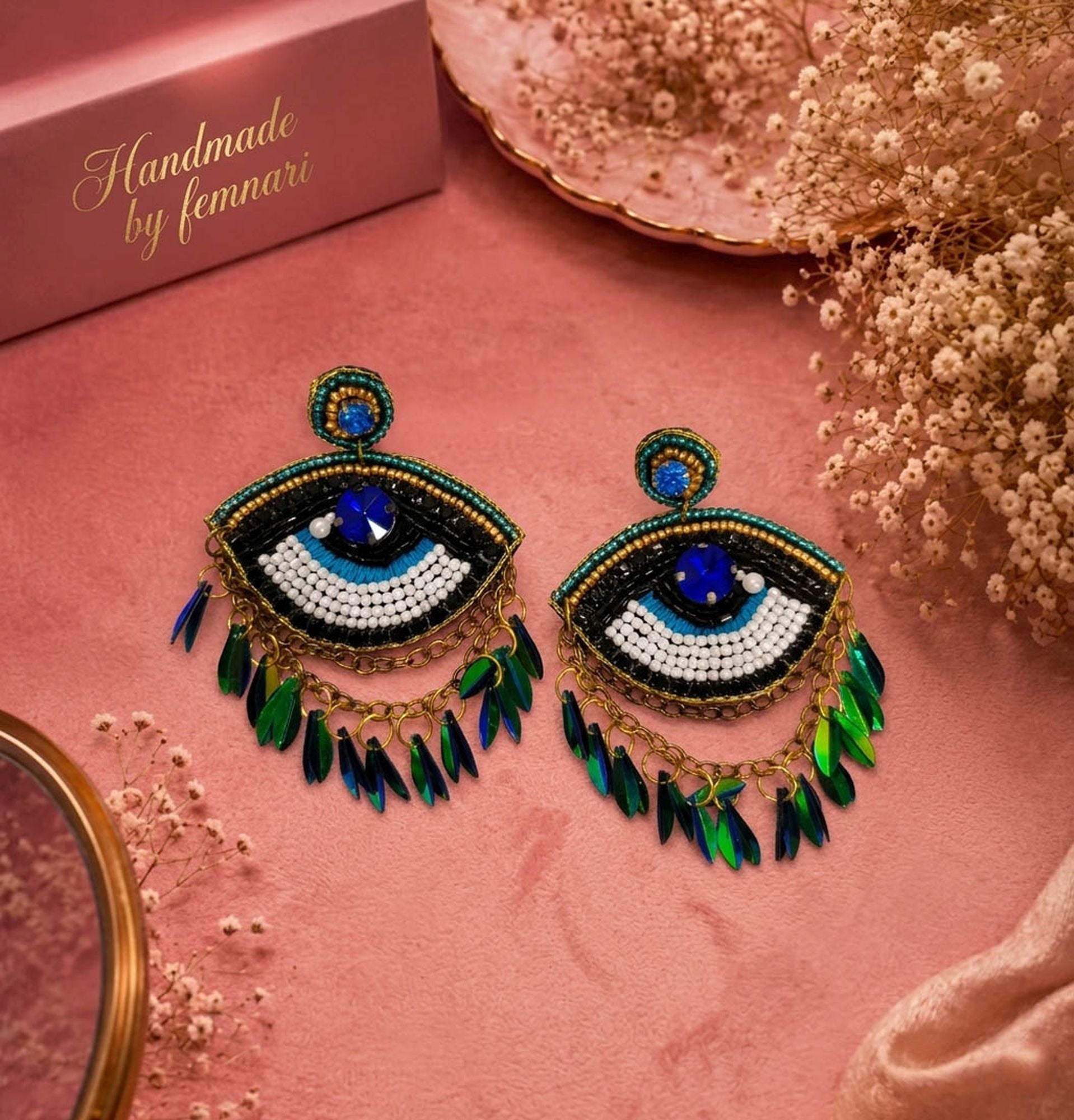 Multi Color Ethnic Handcraft Earrings