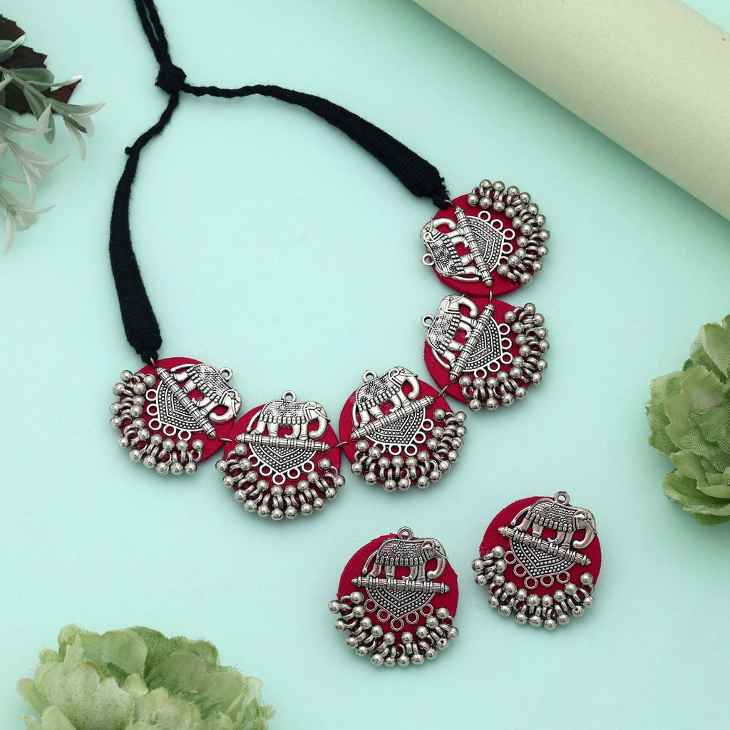 Rani Color Handcraft Necklace Set Elegant Traditional Ethnic Party Wear Jewelry Design
