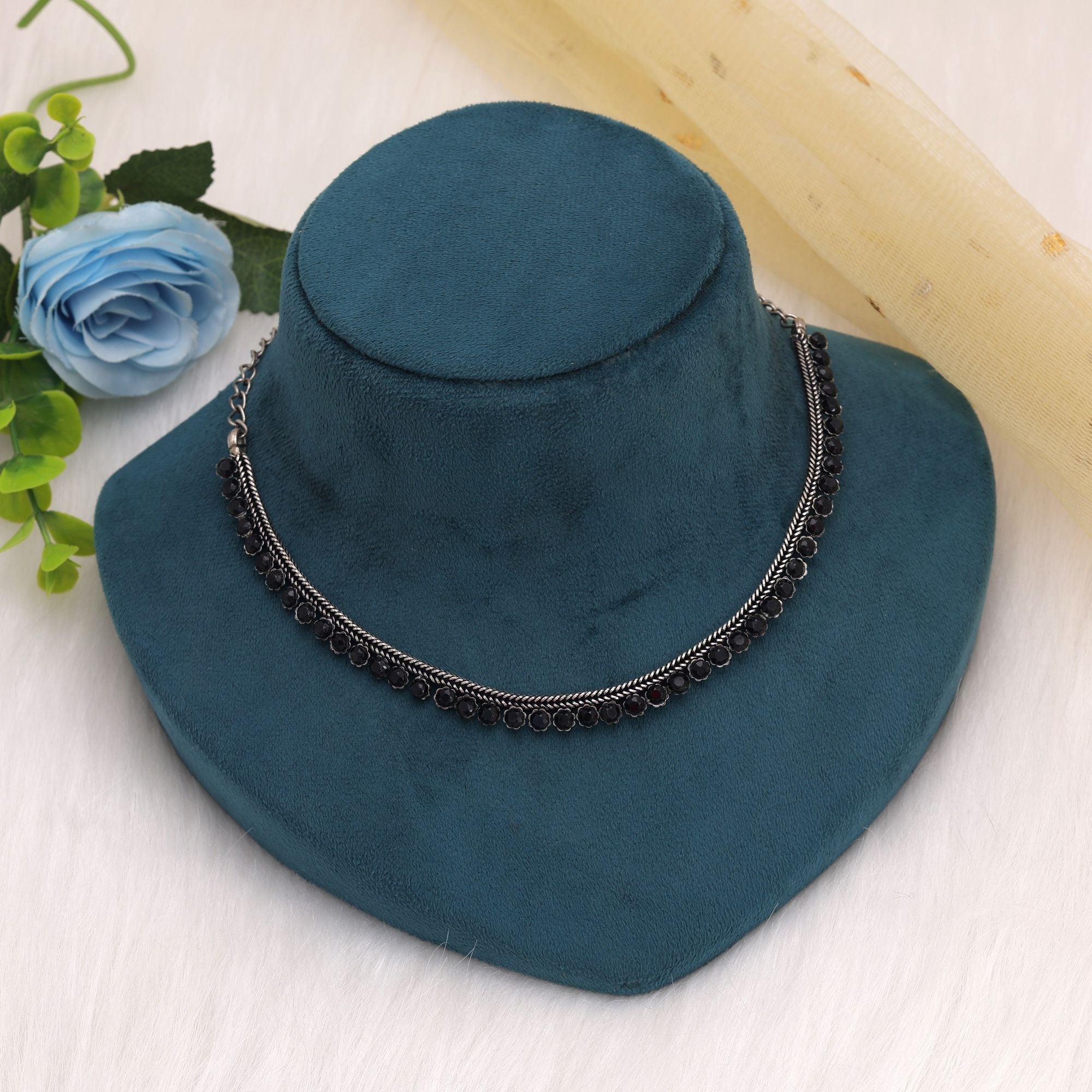 Black Oxidised Necklace – Traditional Fashion
