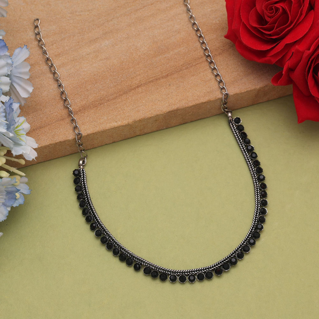 Black Oxidised Necklace – Traditional Fashion