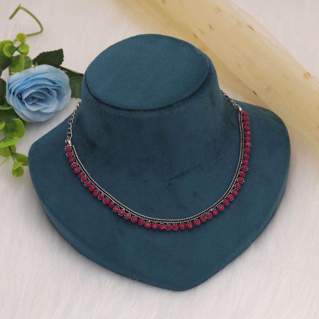 Rani Oxidised Necklace – Royal Ethnic Style