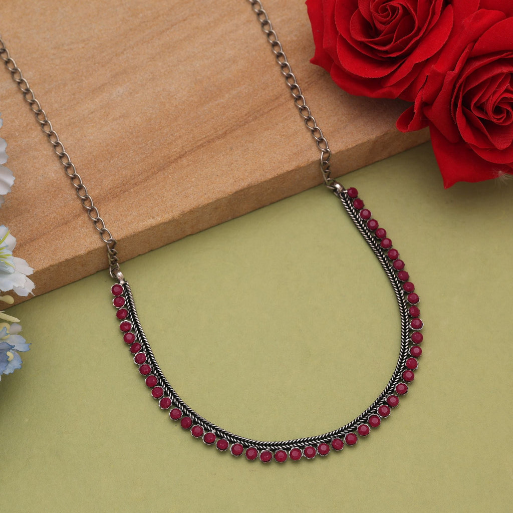 Rani Oxidised Necklace – Royal Ethnic Style