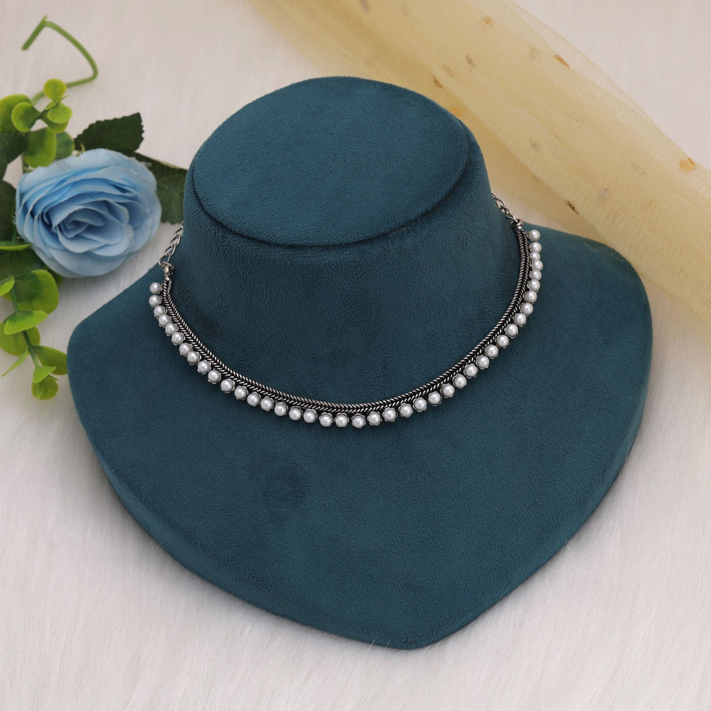 Silver Oxidised Necklace – Tribal Craftsmanship