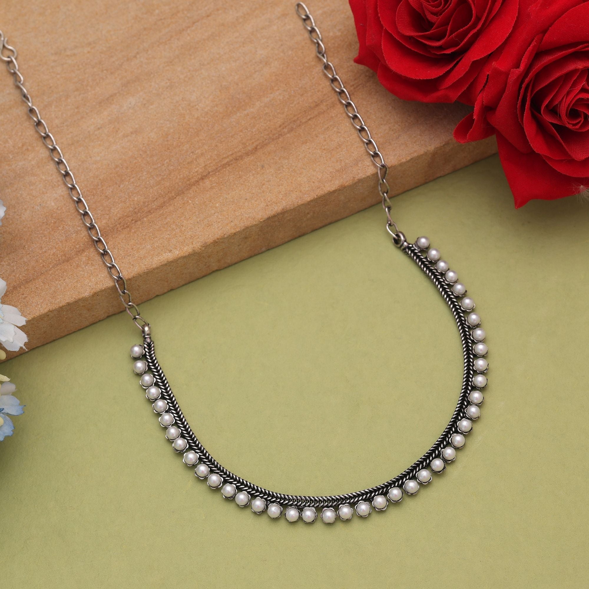 Silver Oxidised Necklace – Tribal Craftsmanship