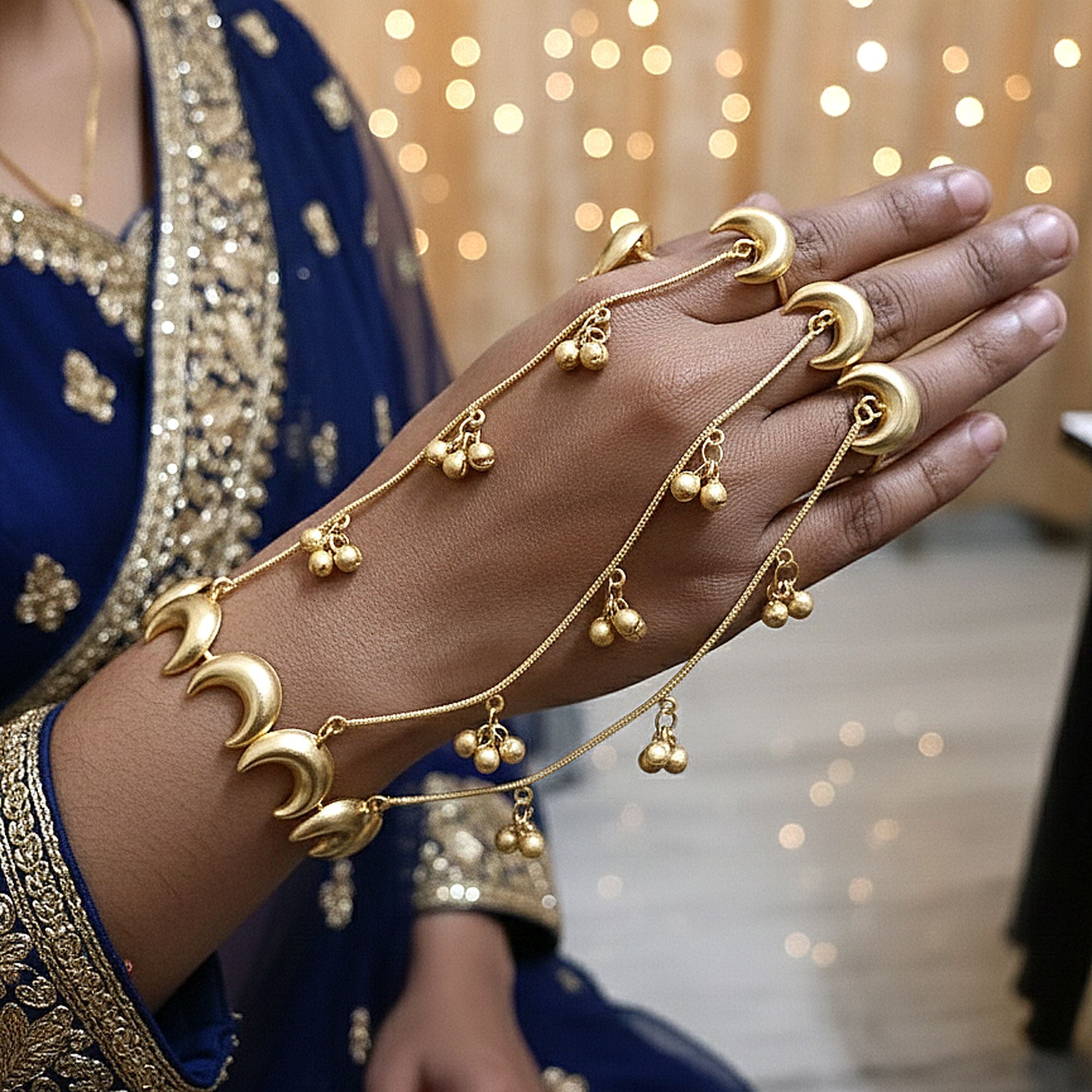 Gold Color Hath Phool (HF101GLD)